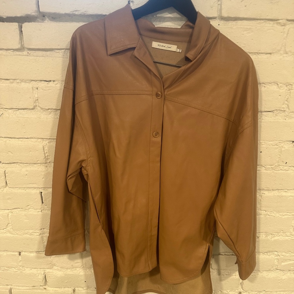 VEGAN Camel Color Shacket